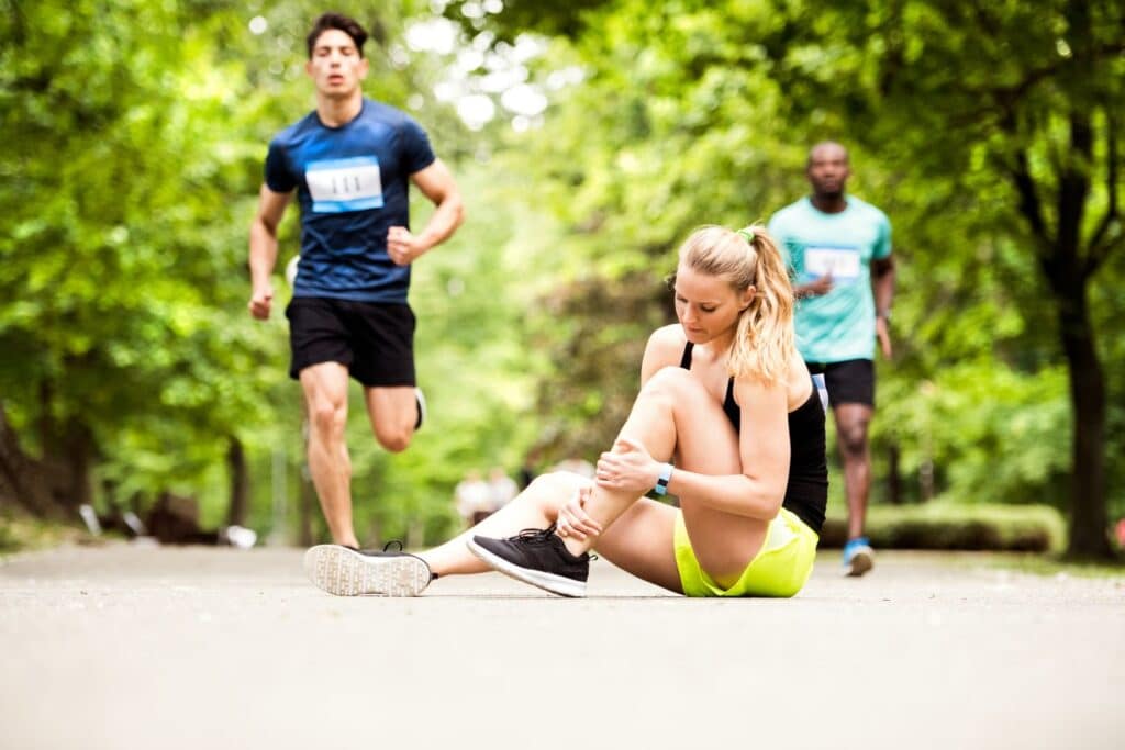 Sport injuries can occur while running and treatment by a sports medicine chiropractor is ideal.