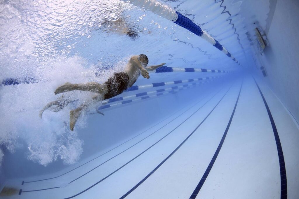 Sport injuries can occur while swimming and treatment by a sports medicine chiropractor is ideal.