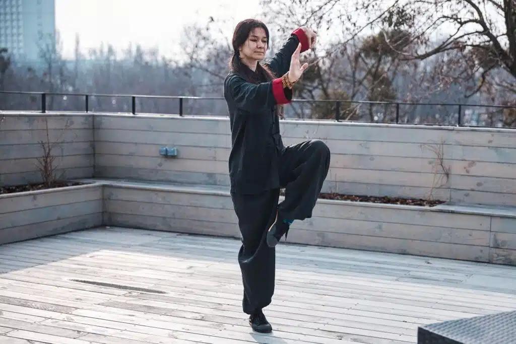 Isometric exercises like crane pose can prevent psoas tendonitis